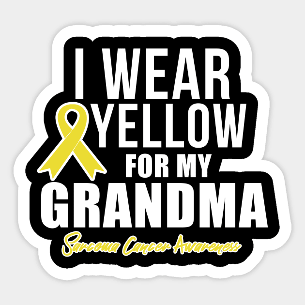 Sarcoma Cancer Shirt for Grandma Sarcoma Awareness Products Sticker by ChristianCrecenzio